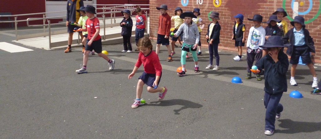 Egg and spoon race!